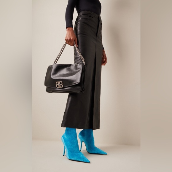 New Womens BALENCIAGA Velvet Printed Sock Boots Size 37 - Picture 3 of 14